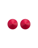 Red natural leather nipple covers
