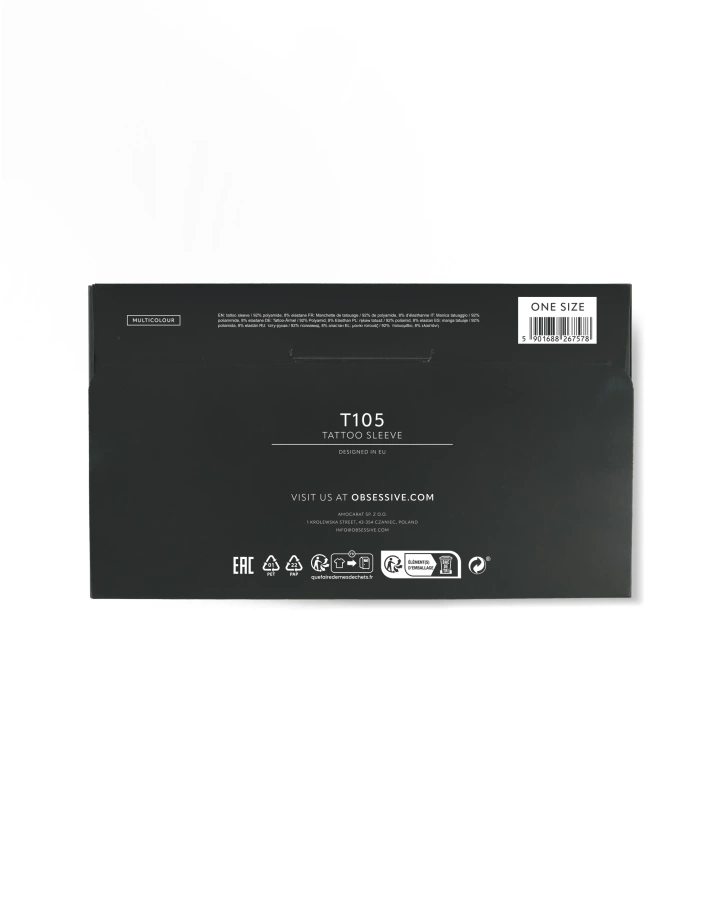 Tattoo sleve with colorful print