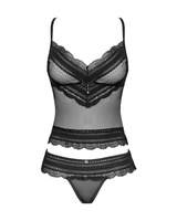 Canotta trasparente e perizoma