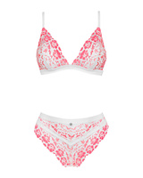 Pink, lacy lingerie set