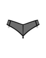 See-through, black thong