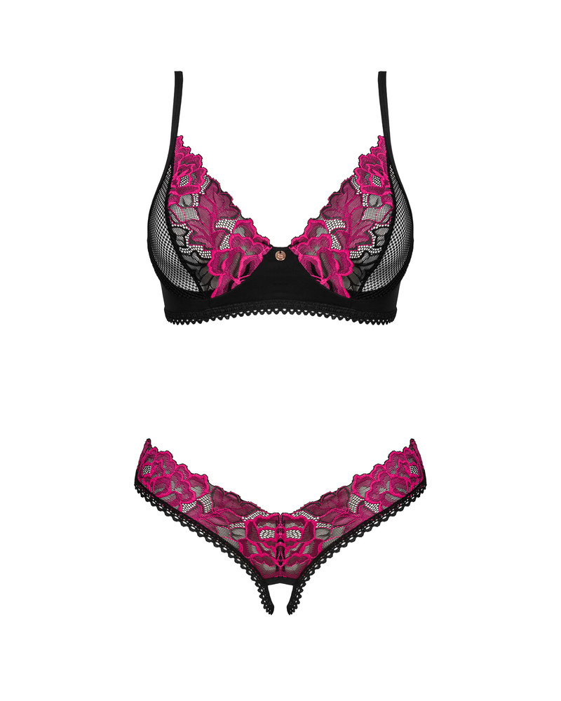 Set: bra & crotchless thong