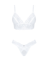Set bianco: reggiseno e perizoma