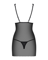 Black chemise and thong