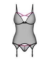 White, open-crotch teddy