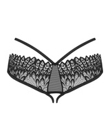 Lacy panties with open crotch