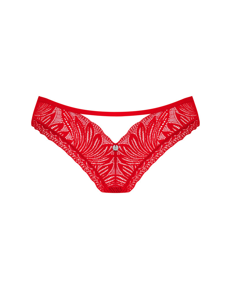 Lacy, red panties