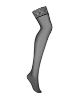 Calze nere in merletto