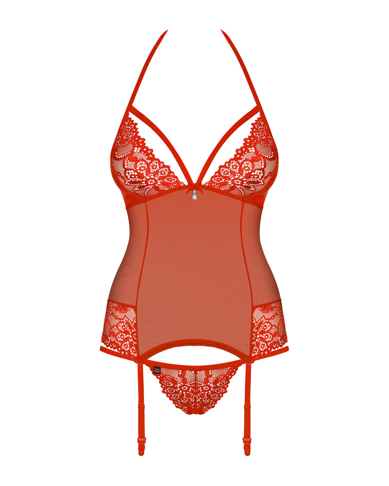 Corsetto rosso e tanga
