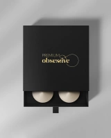 White natural leather nipple covers 