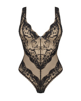 Balck, see-through teddy