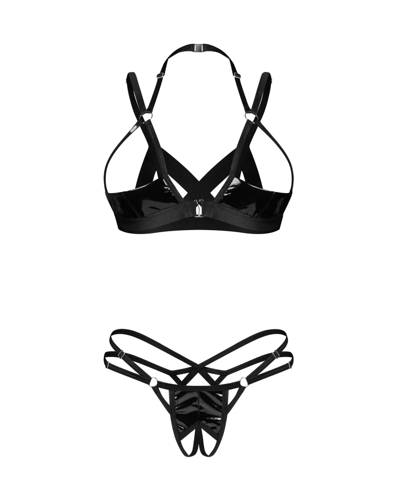 Completo intimo: reggiseno aperto e perizoma aperto