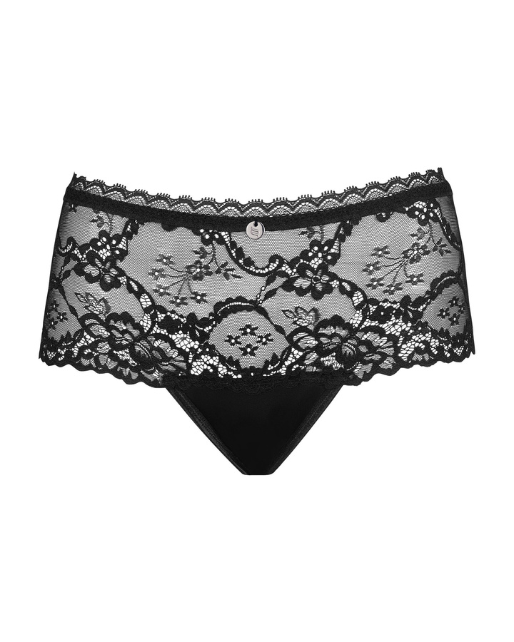 Black, lacy shorties