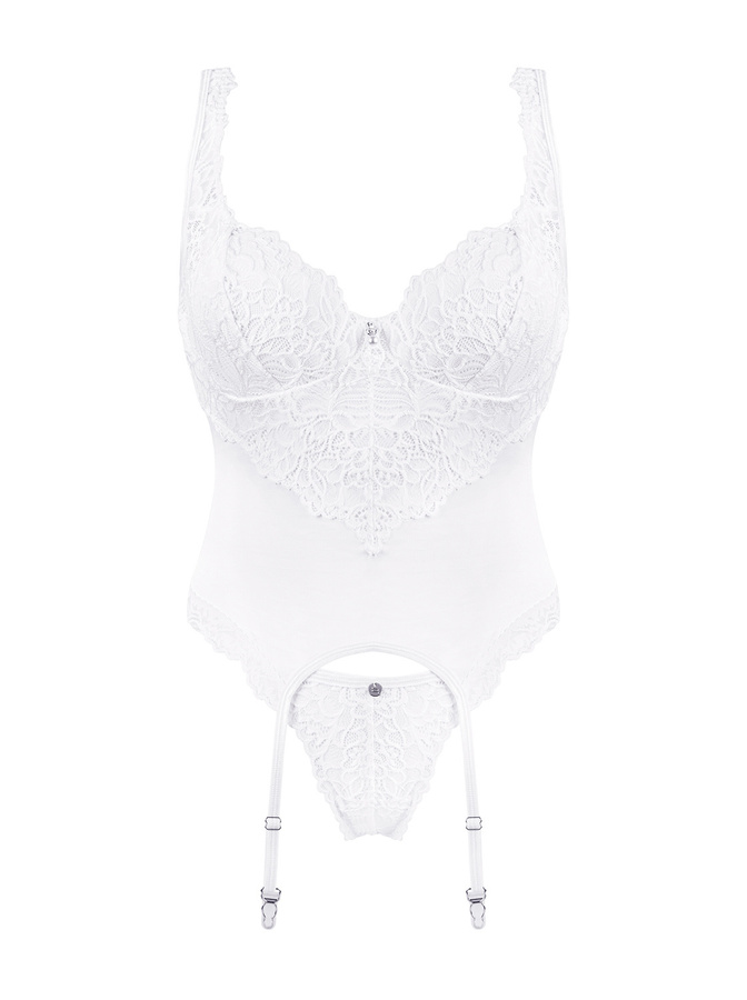 White. lace corset