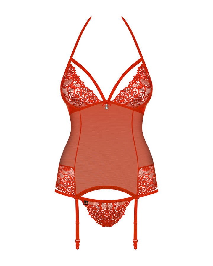 Corsetto rosso e tanga