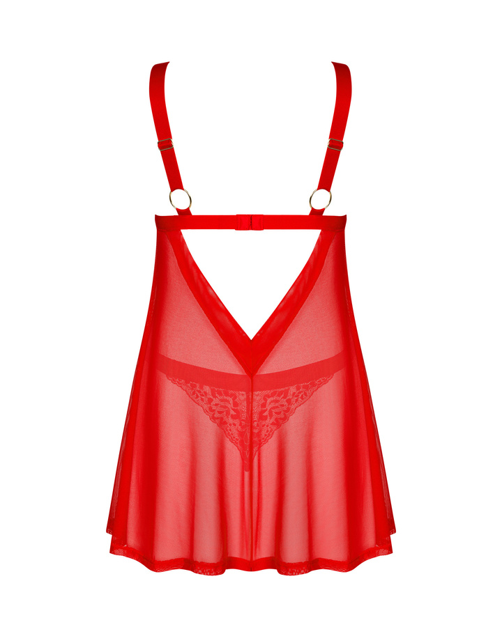 Babydoll rosso e perizoma