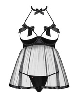 Babydoll nero sexy e perizoma