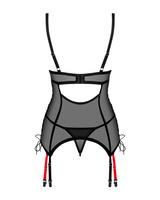 Corset with detachable garter straps