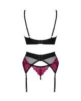 Set with rose embroidery