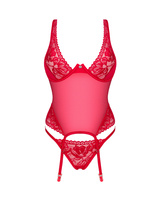 Corsetto rosso trasparente