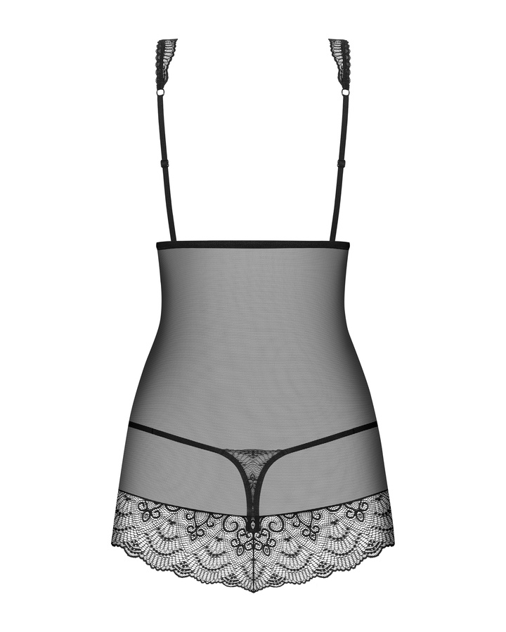 Chemise trasparente con perizoma