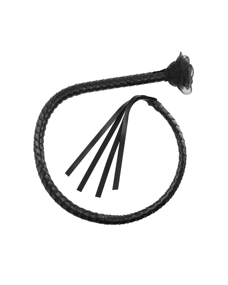 Whip with floral detail