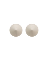 White natural leather nipple covers 