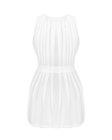 Peignoir bianco trasparente