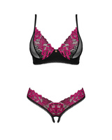 Set: reggiseno e perizoma aperto sul cavallo