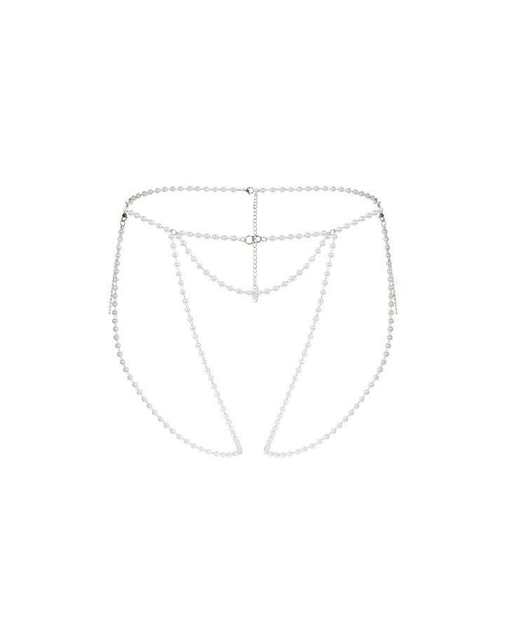 Jewelry crotchless panties