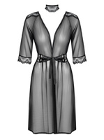 Peyneggiatore nero e collana di merletto