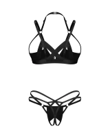 Completo intimo: reggiseno aperto e perizoma aperto