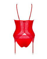 Red corset with straps