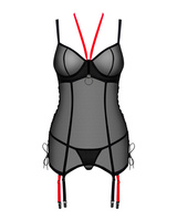 Corset with detachable garter straps
