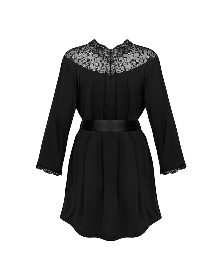 Black peignoir