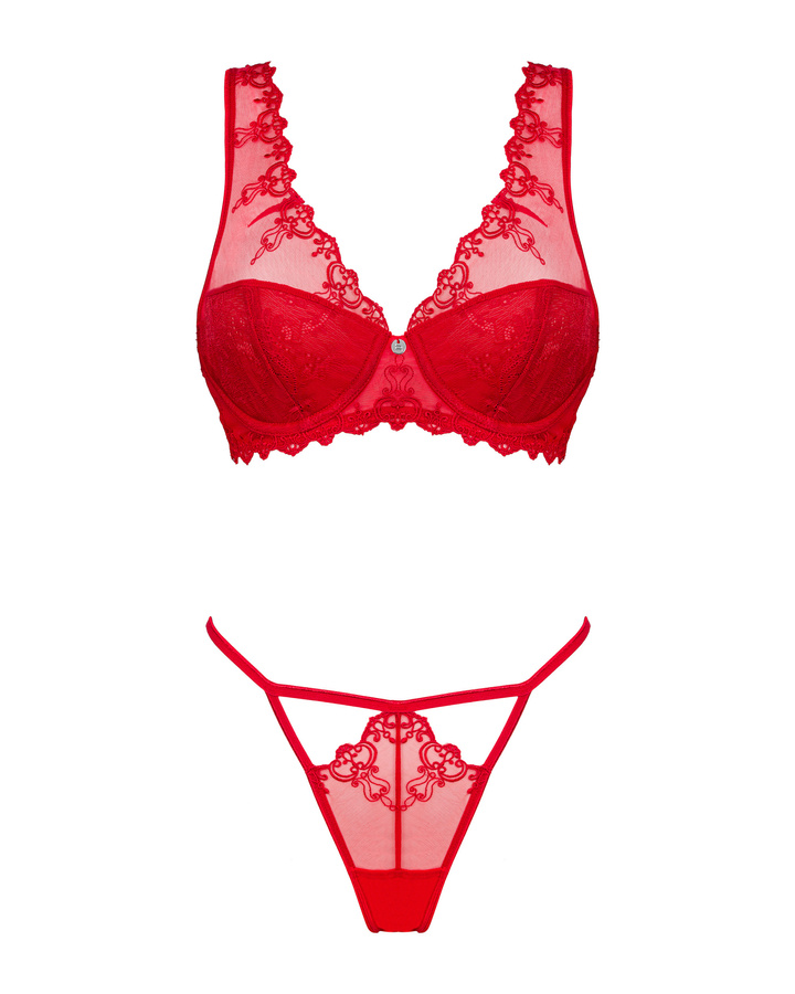 Set di lingerie rosso