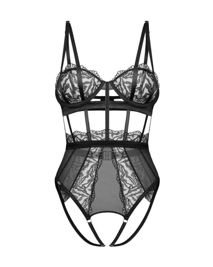 Teddy with bold cutouts & open crotch