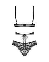 Black chemise & thong