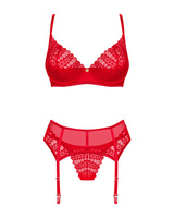 Set rosso con reggicalze