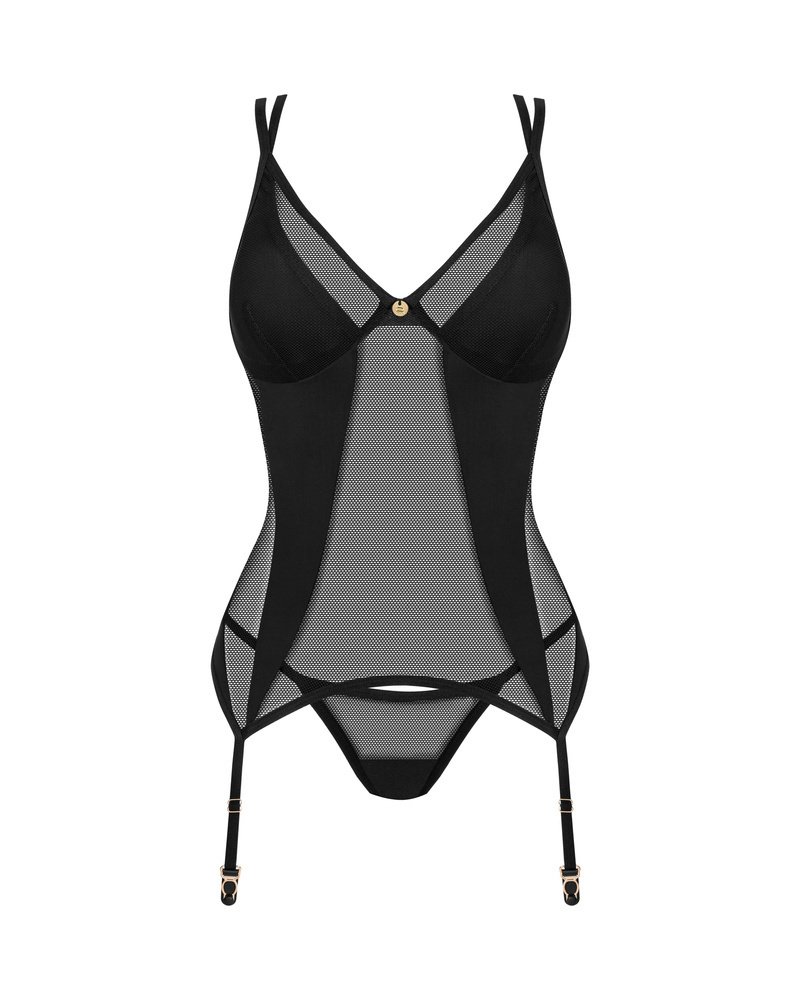 Corsetto trasparente e perizoma