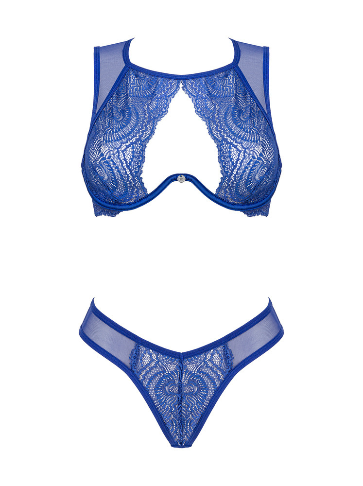 Set blu: reggiseno e mutandine