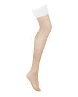 Stockings with white lace