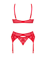 Set rosso con reggicalze
