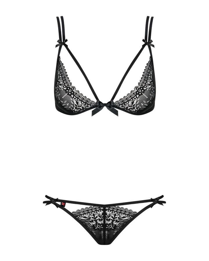 Set di lingerie sexy: reggiseno e perizoma