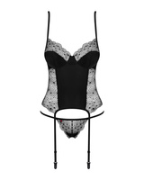 Lacy, black corset