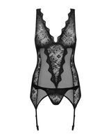 Corsetto nero tentatore e perizoma