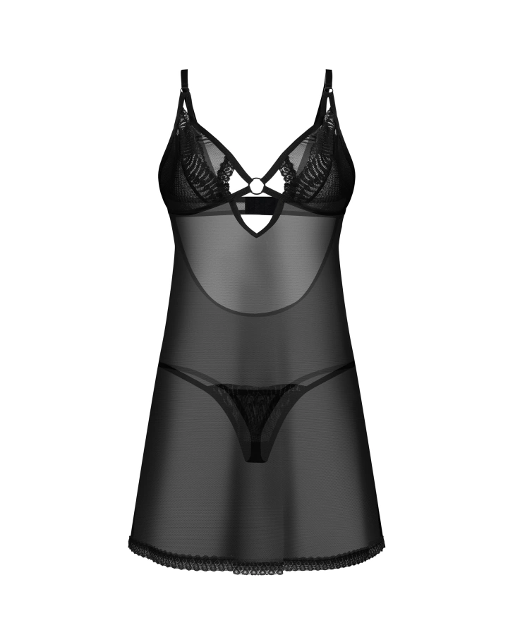 Chemise trasparente e sensuale con perizoma