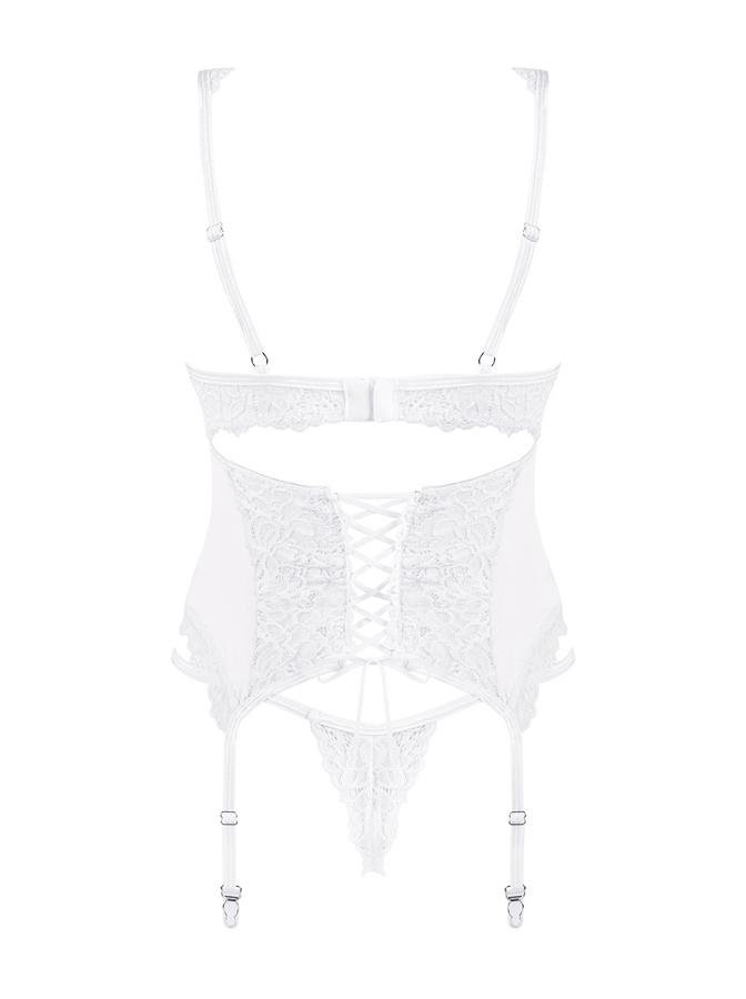 White. lace corset