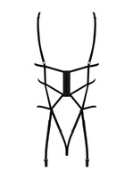 Open teddy with straps