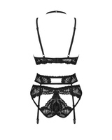 Set nero con cintura giarrettiera